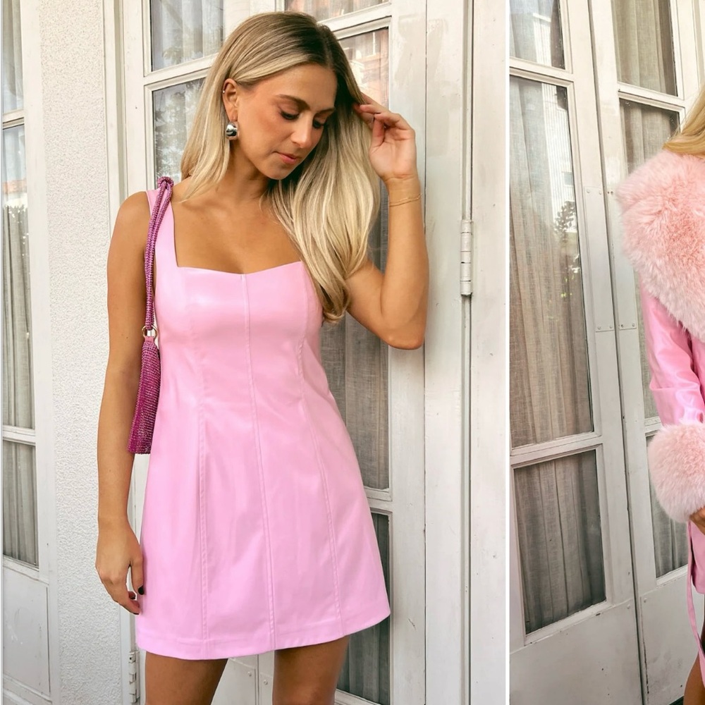 Show Me Your Mumu Faux Leather Mini Dress